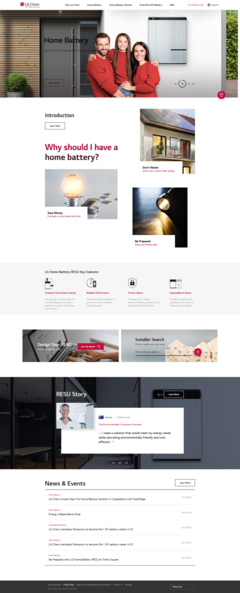 LG新能源网站设计赏析 专业代理与用户体验的完美融合