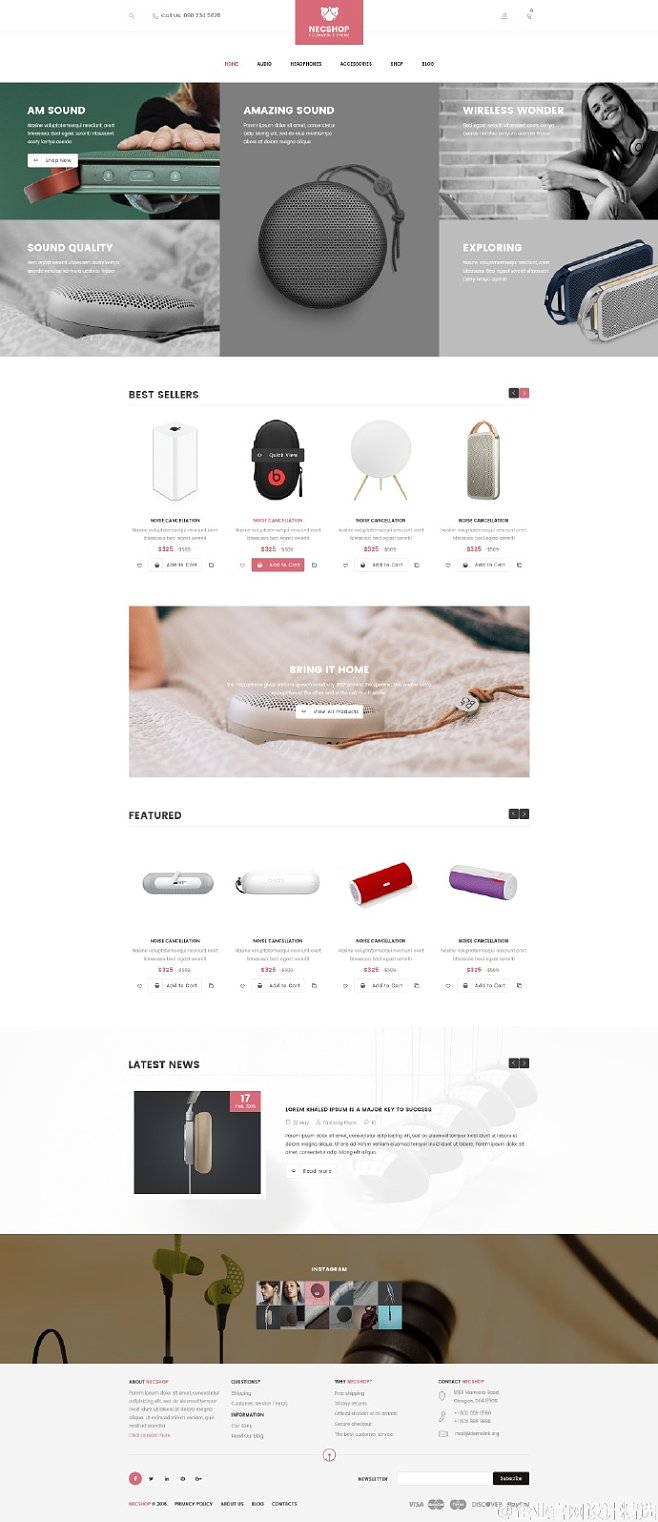 一组3C数码产品电商官网设计参考